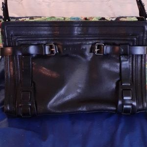 Black Leather Crossbody